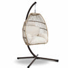 Hanging Egg Swing Chair with Stand, Wicker Rattan