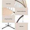 Hanging Egg Swing Chair with Stand, Wicker Rattan