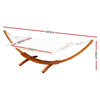 Double Hammock with Wooden Stand