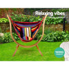 Hammock with Wooden Stand and Two Cushions