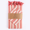 Striped Tablecloth Set with 12 Napkins