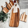 Acacia Serving Board with 6 Bamboo Cheese Markers | 23x8"