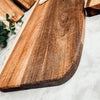 Acacia Serving Board with 6 Bamboo Cheese Markers | 23x8"