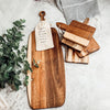 Acacia Serving Board with 6 Bamboo Cheese Markers | 23x8"