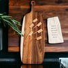 Acacia Serving Board with 6 Bamboo Cheese Markers | 23x8"