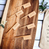 Acacia Serving Board with 6 Bamboo Cheese Markers | 23x8"