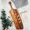 Acacia Serving Board with 6 Bamboo Cheese Markers | 23x8"