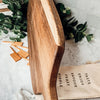 Acacia Serving Board with 6 Bamboo Cheese Markers | 23x8"