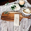 Acacia Serving Board with 6 Bamboo Cheese Markers | 23x8"
