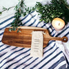 Acacia Serving Board with 6 Bamboo Cheese Markers | 23x8"