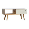 Media Unit with White Painted Sliding Door