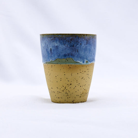 Handcrafted Stoneware Ceramic Mug, Square Design