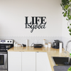 Life Is Good Metal Wall Art Sign