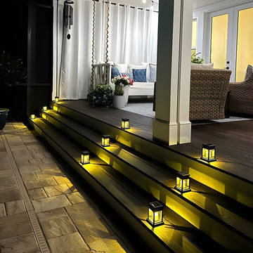 Solar Candle Lanterns & Path Lights Set (8 Pack)