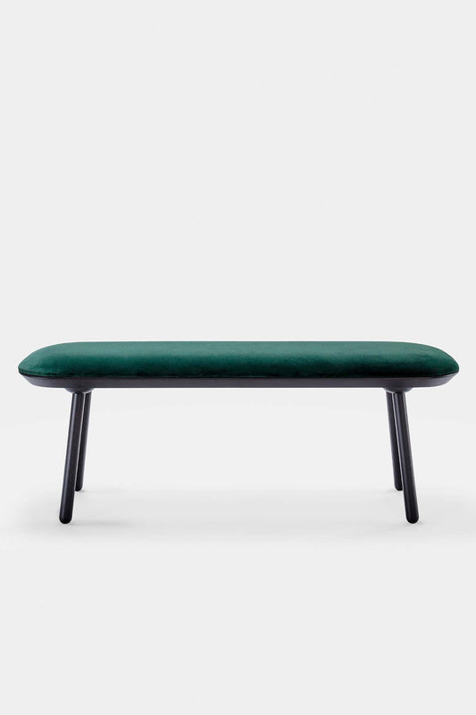 Naïve Upholstered Wood Bench