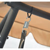 Outdoor Canopy Swing Bed with Shade Cover in Sand