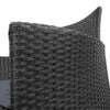 NNEDSZ 3pc Bistro Wicker Outdoor Furniture Set Black-4