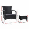 Outdoor Furniture Patio Set Wicker Outdoor Conversation Set Chairs