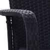 3-Piece Wicker Outdoor Conversation Set, Two Chairs & Glass Table