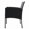 Set of 2 Outdoor Bistro Chairs Patio Furniture Dining Chair Wicker