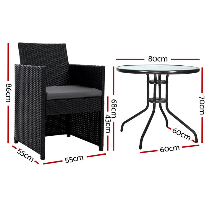 Tempered glass-top table