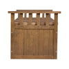Wooden Outdoor Storage Bench 128.5cm — Garden Chest Box Seat