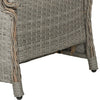 Wicker Recliner Sun Lounger, Adjustable Outdoor Lounge Chair