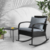Wicker Rocking Chair & Table Set, Outdoor Patio Furniture