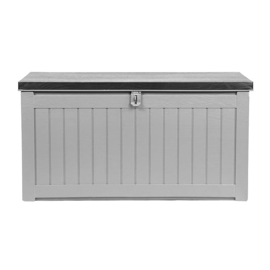Outdoor Storage Box Bench Seat, 190L Weather-Resistant PP