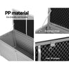 Outdoor Storage Box Bench Seat, 390L Weather-Resistant