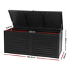 490L Outdoor Storage Box, Lockable Weatherproof Garden Container