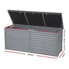 490L Outdoor Storage Box, Lockable Weatherproof Garden Container