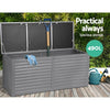 490L Outdoor Storage Box, Lockable Weatherproof Garden Container