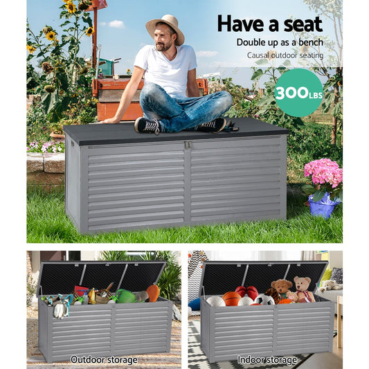 490L Outdoor Storage Box & Bench Seat