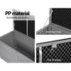 490L Outdoor Storage Box, Lockable Weatherproof Garden Container