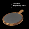 Personalized Acacia Wood Serving Board with Slate Inlay