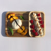 Green Acacia Wood Rectangle Serving Tray 12" x 8" | Dishwasher Safe