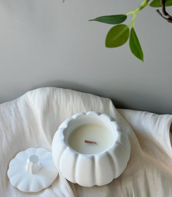 Sculptural Pumpkin Candle