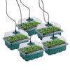 Seed Starter Tray Box With LED Grow Light Nursery Pot Seedling