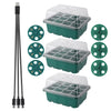 Seed Starter Tray Box With LED Grow Light Nursery Pot Seedling