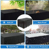 Outdoor furniture dust cover, 210D Oxford cloth, black silver sofa
