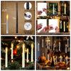 10-Piece Flameless LED Taper Candles with Remote and Timer
