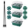 Seed Starter Tray Box With LED Grow Light Nursery Pot Seedling
