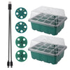 Seed Starter Tray Box With LED Grow Light Nursery Pot Seedling