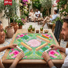 Foldable Mahjong Mat — Vintage Boho Floral