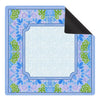 Foldable Mahjong Mat — Blue Violet Floral