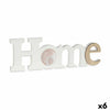 Photo Frame Set, White & Brown MDF Wood (6 Units)