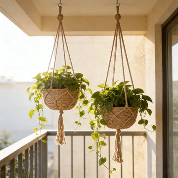 1PCS Hanging Flowerpot Decorative Baskets Outdoor Storage for Plants