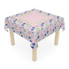 Pink Mahjong Tile Pattern Square Tablecloth - Game Night Instructions