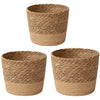 Natural Woven Flower Basket Straw Wicker Planter Storage Baskets Large